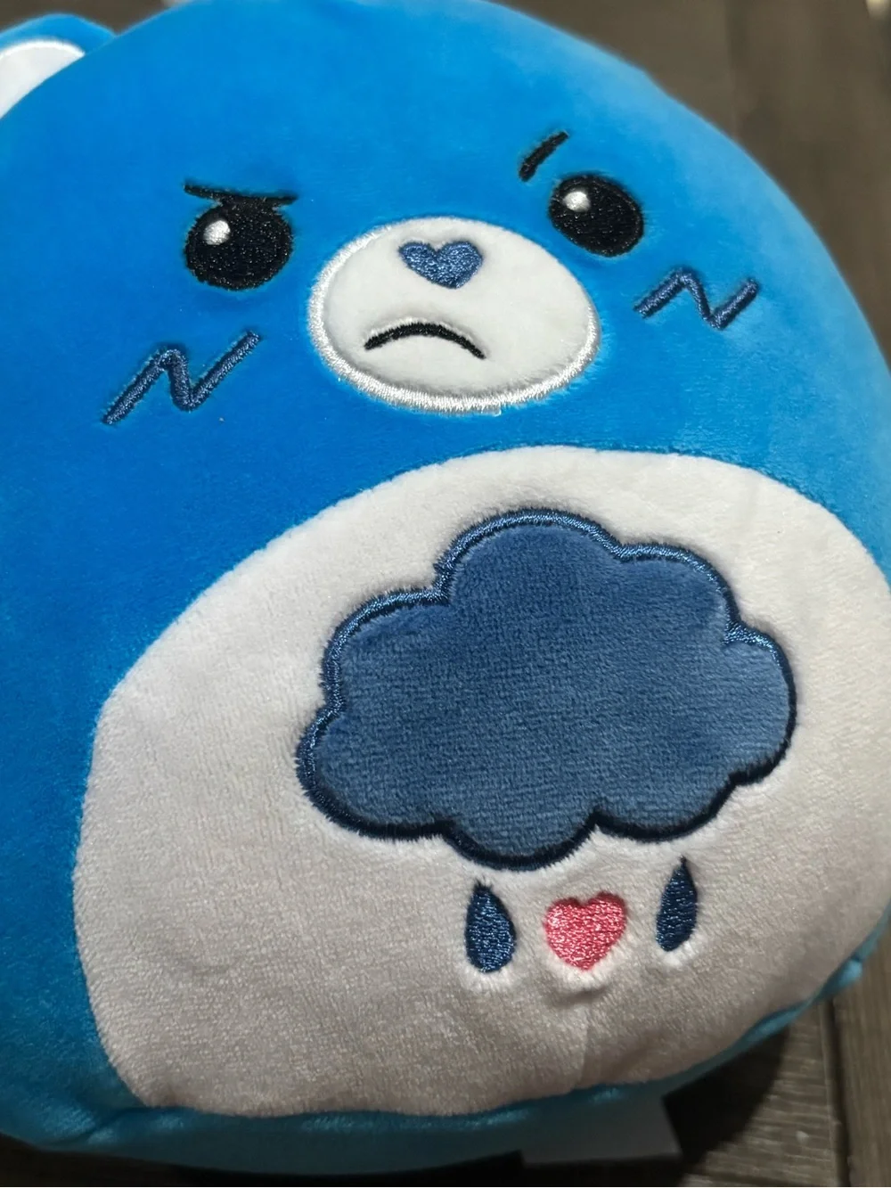 Care Bears Squishmallows • Blue Grumpy Bear 8 inch Plush
